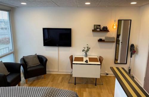 Randers Apartment | Bo i centrum med egen p-plads, 5G wifi og Apple TV