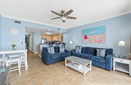 Panama City Beach Condo | Boardwalk Resort 2107 - Beachfront - Pools, Hot Tub, Private Beach, East End
