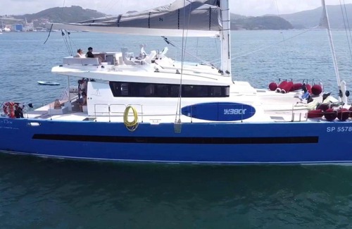 Portisco Boat Rental | Boat 'Luxury Catamarano 20 Meters' with Wi-Fi and Air Conditioning