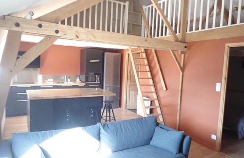 Boeschepe Apartment | Boeschepe logement avec Mezzanine centre village