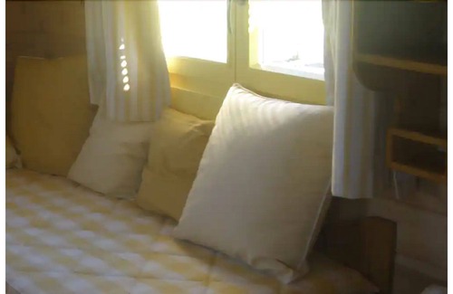 Chomelix House | bohemian stay at the farm, aboard a comfortable and warm trailer