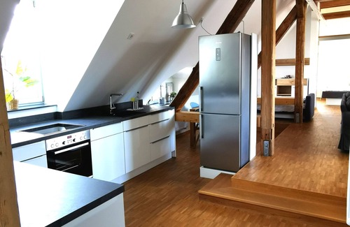 Erfurt Old Town Apartment | Bohn Apartments Altstadt-Loft Erfurt with parking, WiFi and Netflix