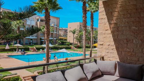 Plage des Nations Apartment | Boho Mood - 2 Bedrooms with Terrace & Pool