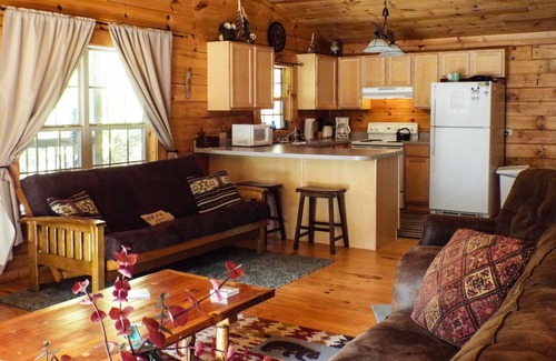 Zionville Cabin | Bonus with Booking - Hot Tub - Mountain View Sleeps 6 - Dog/Pet Friendly -