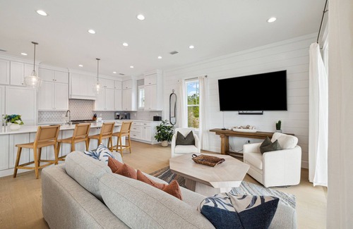 Sugarwood Beach House | Book for Fall! Private Pool! Serene Views! Adult Bikes! Short Walk to the Beach! Low-Speed Vehicle!