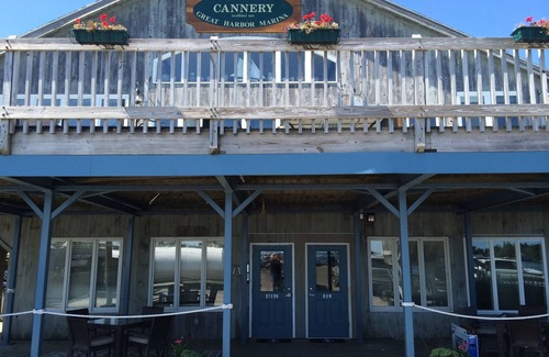 Southwest Harbor Condo | Book your perfect fall getaway at the Cannery's Marina-side condo Stern unit!