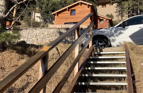 Les Angles Ski Chalet | Bottom of chalet splendid view on lake, 4-6 persons