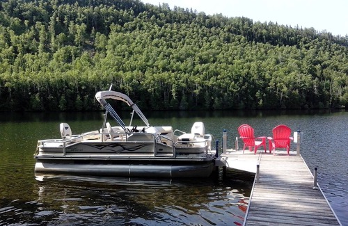 Grand Marais House | Boundary Waters Log Cabin on McFarland Lake BWCA ~ Pontoon Sauna Canoe Fire Pit