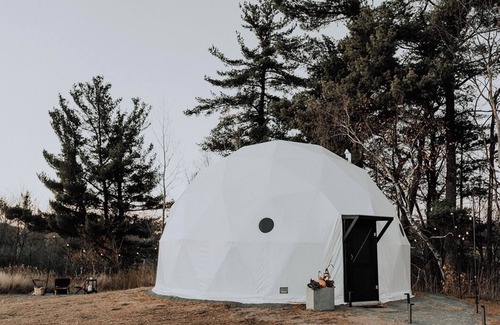 Pine City Cabin | Boutique Dome on 56 Acres, Dog Friendly, Peaceful, 1 Hr from MPLS, MN