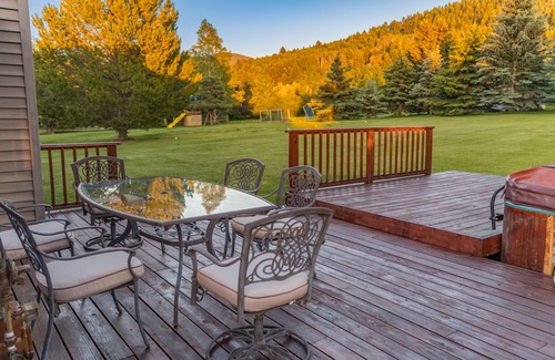 Bozeman House | Bozeman Summer Rental in Quiet Family Neighborhood with Community Pond.