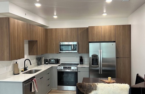 Driggs Condo | Brand new 2-bedroom condo with WiFi and AC in historic Driggs