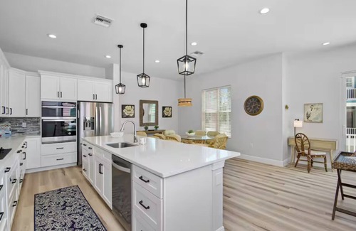 Fort Myers Beach House | Brand new custom home STEPS from the beach and times square - Unbelievable bay views, stunning pool and spa and large entertaining space!