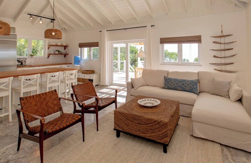 South Palmetto Point House | Brand New Estate with Pool & Private Backyard Beach on Calm Caribbean