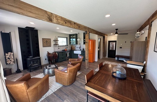 Albany Apartment | Brand new, fully remodeled tack room in a working barn at Rebel Ranch.