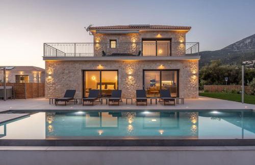 Karavados Villa | Brand New Kefalonia Stone Villas - Villa Trapezaki Tranquility