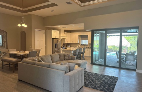 South Gulf Cove House | Brand New Luxury One Of A Kind Waterfront Home With Pool, Spa & Tiki Hut!