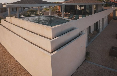 Jan Thiel Villa | Brand new Organic shaped Villa Aya, 180°Seaview, High-end Bali Interiordesign