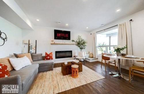 Southwest Edmonton Apartment | Brand New Pond Paradise - Firetable - King Bed - AC - BBQ