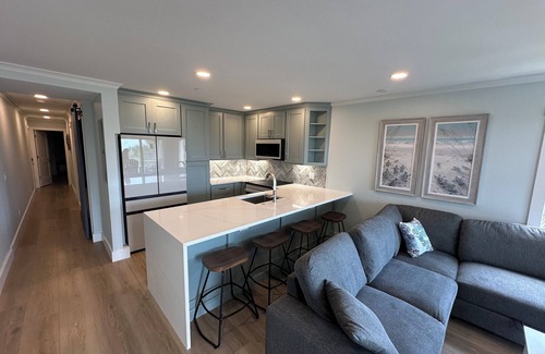 Hilton Head Island Condo | BRAND NEW REMODEL Oceanfront End Unit near Coligny Plaza!