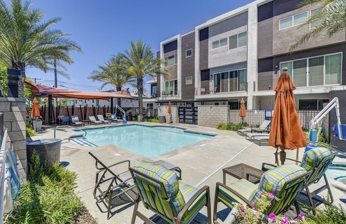 Camelback East House | Brand-New Townhome at Encue Biltmore | Pool & Hot Tub | Walk to Fashion Park