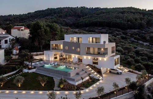 Municipality of Trogir Villa | BRAND NEW Villa Navisus: Luxe stay by the sea with epic view and Infinity pool