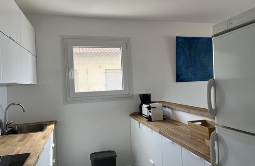 Six-Fours-les-Plages Apartment | Breathtaking view of the port of Brusc and the island of Embiez