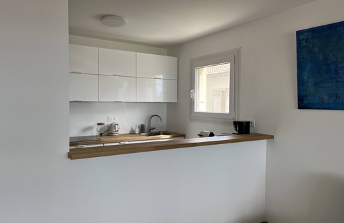 Six-Fours-les-Plages Apartment | Breathtaking view of the port of Brusc and the island of Embiez