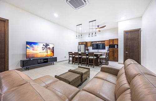 Palma Quemada House | Breathtaking Custom Home-Guest House Walk to “Playa Linda” and to “Rio Hatillo”