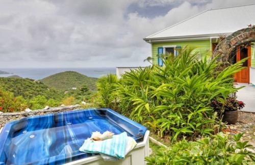 Ajax Peak House | Breathtaking Panoramic Views of the British Virgin Islands from hot tub & pool!