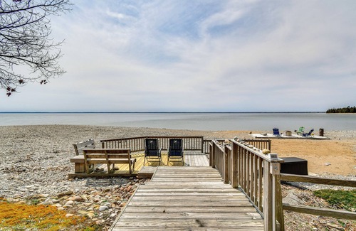 Alpena Cottage | Breathtaking Sunsets: Lake Huron Beachfront Escape