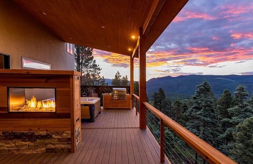 Angel Fire House | Breathtaking Views, Indoor/Outdoor Linear Fireplace, Sauna