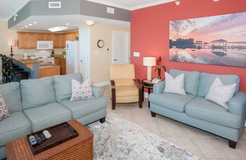 Gulf Shores Condo | Breathtaking views from Sanibel's large balcony