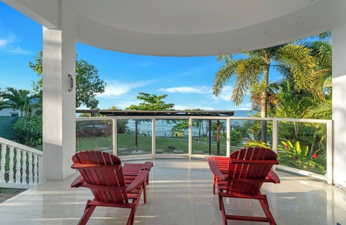 Boscobel Villa | Breathtaking Villa with ocean views, hot tub, BBQ, and steps from the beach