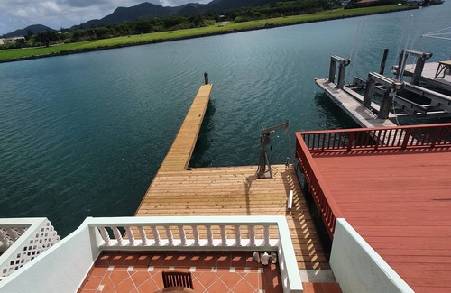 Jolly Harbour Villa | Breezy 2 Bdr Waterfront Villa with Dock