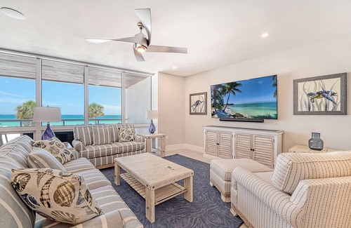 Siesta Key Condo | BREEZY BEACHFRONT CHARM WITH DIRECT GULF VIEWS! Residence 307