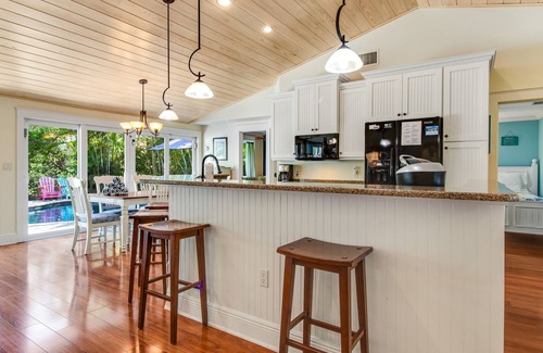 Anna Maria House | Breezy canalfront home w/heated pool & dock - 3 blocks to Bean Point Beach