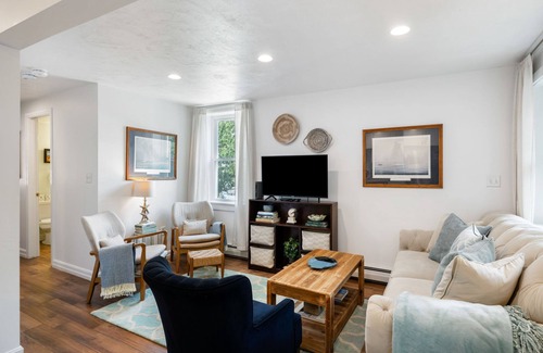 Rockport Cottage | Breezy home with patio - dogs OK, walk to beach, harbor & restaurants