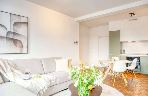University District Apartment | Bright 1BR Haven in Antwerp with Terrace