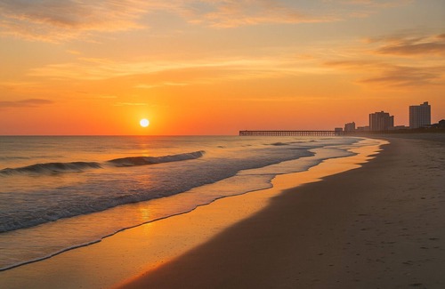 Central Myrtle Beach Condo | Bright & Breezy Myrtle Beach Getaway | 2BR w/Private Balcony Overlooking Pond
