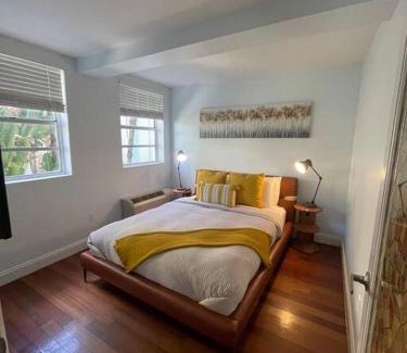 South Beach Apartment | Bright Corner 1 bedroom, 2 blocks to Beach, w/Pool