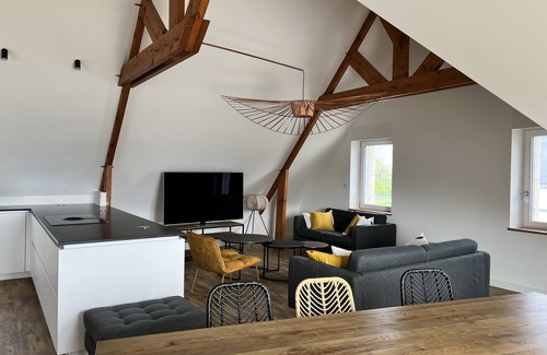 Saint-Guenole House | Bright gîte 70 m from the sea- SPA- Sea view- Electric car terminal
