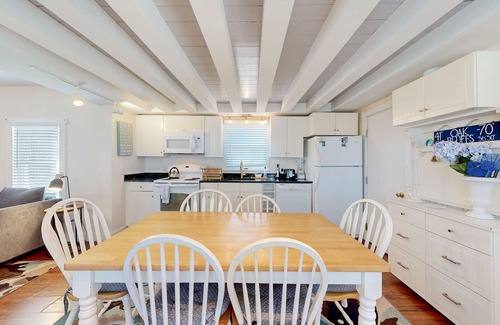 Oak Bluffs House | Bright old-world cottage with two porches & large yard - walk to town & beaches