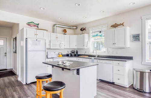 Pacific City House | Bright, Open Pacific City Home, Double Living Room, Fenced Side Yard, Fire Pit!