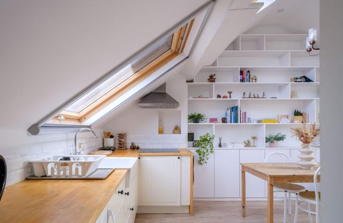 Ghent Apartment | Bright Rooftop Apartment with FREE Parking.