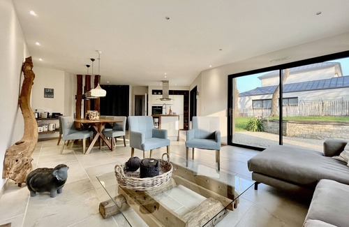 Treveneuc Villa | Brittany Port Goret: house seaside 4 * 500m sea/GR34, jaccuzi
