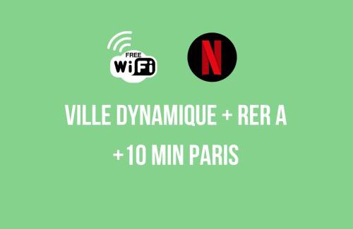 Champigny-sur-Marne Apartment | Brut de Pomme - Self Checkin Automatique - 10 min RER A