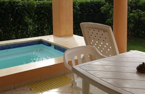 Urbanizacion Tavarez Apartment | Budget 2-BD condo, guest-friendly, TV, internet, private outdoor bath pool!