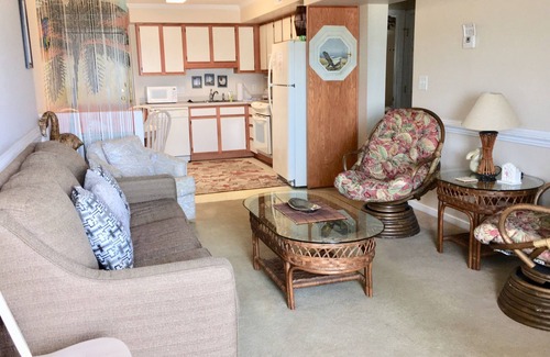 North Myrtle Beach Condo | Budget friendly and pet friendly unit with an outdoor swimming pool!