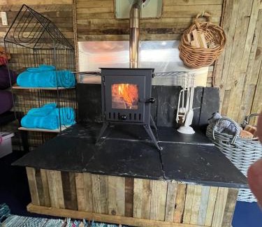 Narberth Other | Budget stay, in lovely private setting with rustic charm, log burner, fire pit, campers kitchen & Eco Loo NO BEDDING SUPPLIED