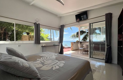 Moorea-Maiao House | Bungalow chez Papou - Cozy Lagoonfront Suite